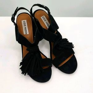 Steve Madden tassel Fringe Block Heels